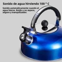 Tetera De Acero Inoxidable 3/4/5L Para Estufa a Gas Whistling Kettle Con Mango Ergonómico Para Camping Y Cocina - details 2