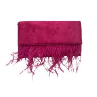 Bolso de Fiesta Bolso plano sobre de Mano Antelina Solapa con Plumas - details 3