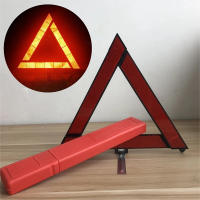 Triángulo Reflector Reflectante Para Coche Emergencia Despliegue Plegable Advertencia Seguridad Peligro Rojo Triángulo De Seguridad - details 14