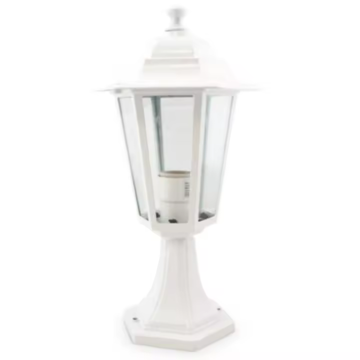Gsc Evolution Farol de Jardín Aluminio Sobremuro E27 60W Blanco GSC 000700077 - Resistente Al Agua - 1