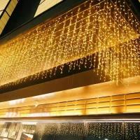 Luces De Hielo LED 3.5M Para Exterior Puerta De Enlace Navidad Boda Calle Decoración De Eave Cuadrado Luces De Fiestas EU Plug - details 13