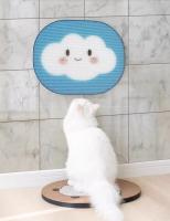 Nuevos Juguetes Para Gatos Nubes Azules De Dibujos Animados Tablero De Rasguñado Adhesivo Protección De Muebles Resistente Al Desgaste Y Uso Sustentable Para Mascotas - details 8