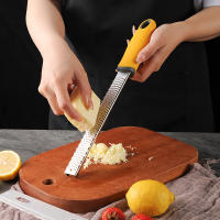 Rallador De Acero Inoxidable Con Mango Antideslizante Ecológico Para Queso Chocolate Limón Ajo Frutas Utensilio De Cocina - details 7