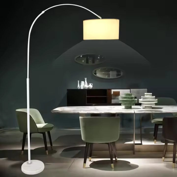 BEL AIR HOME - Lámpara Pie CAPRI 1XE27 (Altura Regulable) - Iluminación Versátil y Elegante para Salón o Dormitorio - 1