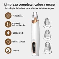 Kit De Vacío Para Puntos Negros Y Acné Herramienta Eléctrica De Limpieza Facial Con 3 Niveles De Succión Para Rostro Y Nariz - details 2
