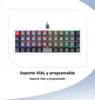 Teclado Mecánico RGB CSTC40 40% Con Software VIAL Hot Swappable Y Firmware De Macro Tipo C Planck Para Escritorio Y Laptop - details 9