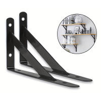 Gancho De Pared Triangular De Hierro Metálico Rustico 90 Grados Para Decoración Y Organización Tamaño 6.1x3.7 Pulgadas Soporte Para Estante Flotante - details 0