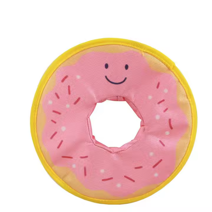 Juguetes Para Perros Interactivos Al Aire Libre Donuts De Papel Ruidosos Resistentes Al Masticado Sonido Squeaking Adecuados Para Pequeños Y Medianos Perros - 1