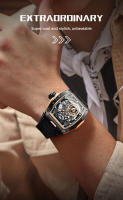 Reloj Mecánico Para Hombre LIGE Diseño Skeleton Acero Inoxidable Cristal De Zafiro Resistente Al Agua Con Display Sin Números Corona a Prueba De Agua - details 9