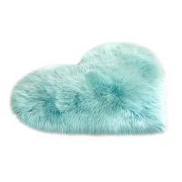 Alfombra De Pluma Para Sala De Estar Y Dormitorio En Forma De Corazón Alfombra De Acogida Para Nueva Casa Textil Grueso Diseño Moderno Para Hogar Y Hotel - details 16