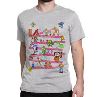Camiseta De Algodón Para Hombre Con Collage De Juegos De Arcade Estilo Consola Vintage Camiseta De Manga Corta Cuello Redondo Regalo Para Gamers - details 6
