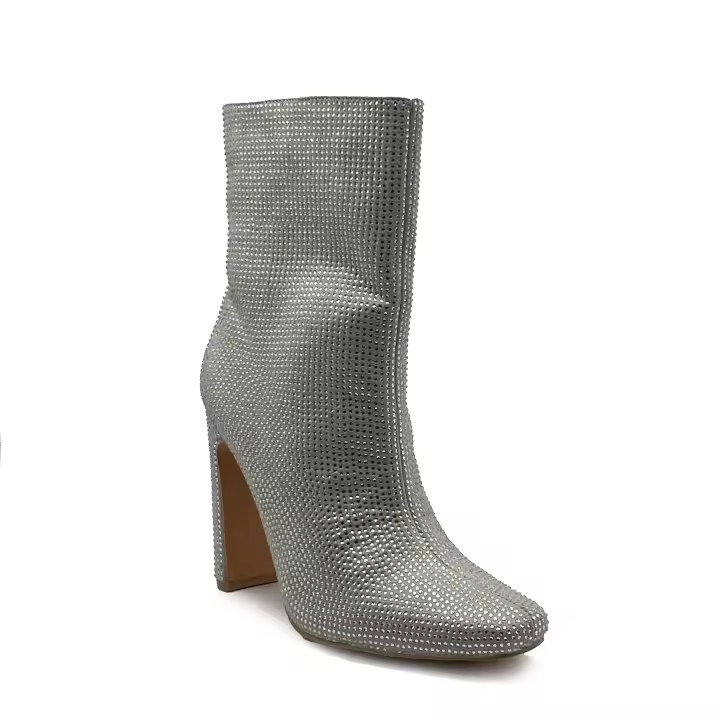 JZ Hermanos Botines al tobillo Adornado con diamantes de imitación para mujer - 1