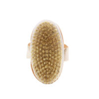 Cepillo Para Masaje Y Exfoliación De Cuerpo Natural Pig Bristles Uso En Piel Seca Y Húmeda Herramienta De SPA Para Celulitis Y Drenaje Linfoideo - details 1