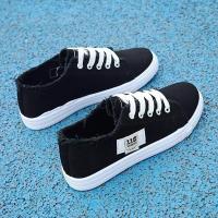 Zapatos Planos Blancos Casuales Para Mujer 2025 Primavera Nuevo Estilo Canvas Bajo-Troceado Deportivo Ligero Con Cordones - details 12