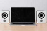 Altavoces USB para PC, Altavoz de Sonido para Ordenador Portátil Altavoces USB Computadora Barra per Computer Notebook TV Laptop USB 2.0 Audio 3.5 mm, NO RECARGABLE, NO BLUETOOTH - details 1