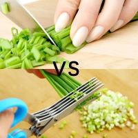 Tijeras De Cocina Multifuncionales De Acero Inoxidable Con 3/5 Capas Para Hierbas Herramientas Para Verduras Y Frutas - details 6