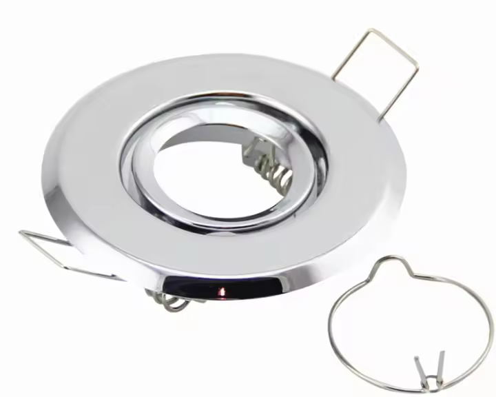 Soporte De Bombilla MR16 GU10 De Alta Calidad Para Spot LED Fijación Revestimiento Metálico Ajustable Corte 45mm Para Techo - 1