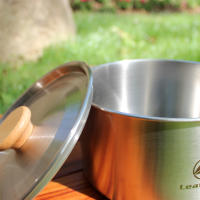 Set De Cocina Para Camping Leaftour De Acero Inoxidable Con Olla Tetera Y Sartén Essentials Para 2-3 Personas Para Cocinar Al Aire Libre - details 6