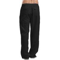Pantalones De Lino Para Hombre Estilo Casual Con Varios Bolsillos Corte Recto Ligero De Peso Transpirable Para Primavera Otoño Verano Disponible En 5 Colores - details 10
