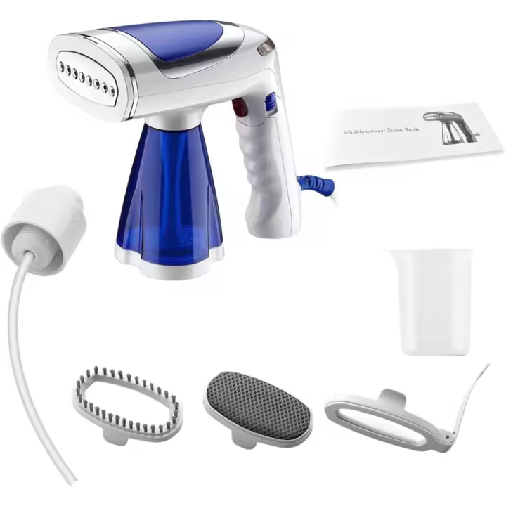 Vaporizador de Mano Plancha de Vapor para Ropa de Viajes Plancha de Mano 1600W 3 velocidades Ajustable con Tanque Separado de 250 ml y Accesorios de Limpieza - 1