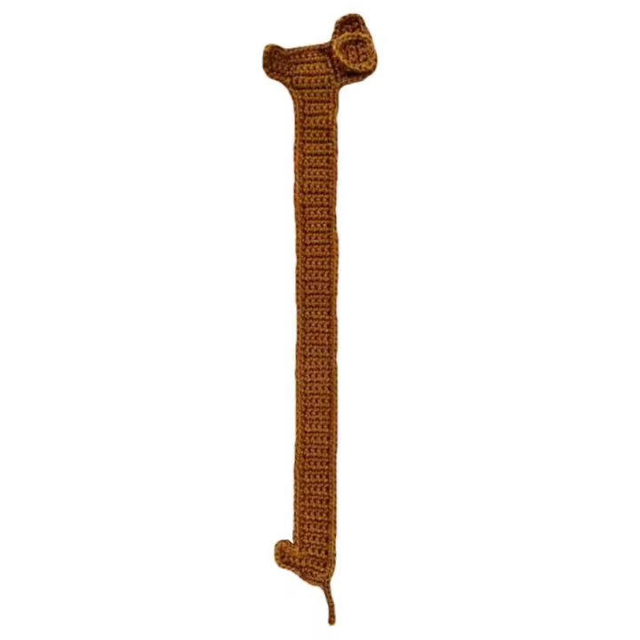 Marcadores De Libro De Crochet Perro Marrón Hermoso Marcador De Lectura Animal Tejido Accesorios Para Regalo Dachshund - 1