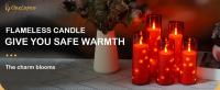 Vela LED De Acrílico Roja Para Decoración De Navidad Y Restaurantes Occidentales Cadena De Luces Electrónicas Con Copa De Cera - details 0