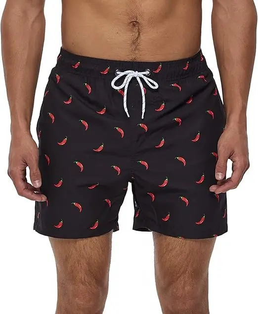 Traje de baño deportivo para hombre, de secado rápido, con forro de malla y bolsillos.（L） - 1