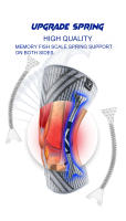 Soporte De Rodilla Elástico Con Silicón Y Resorte Para Baloncesto Y Voleibol 2023 Múltiples Ventajas De La Marca Veidoorn - details 8