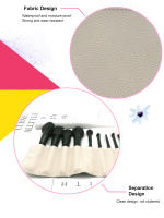 Bolso De Maquillaje Para Mujer Organizador Portátil Y Empapable De Pellejo Pequeño Para Brochas Y Cosméticos Viaje Essentials - details 3