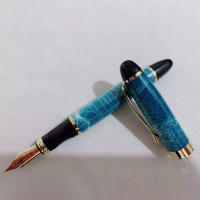 Nuevo Jinhao X450 Pluma Fuente Metálica 0.7mm Nib Caligrafía Práctica Pluma De Negocios Firmar Oficina Suministros Clásicos De Estación - details 2