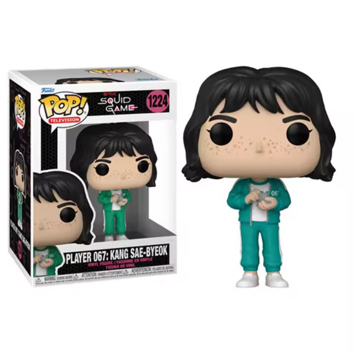 Funko pop series tv el juego del calamar jugador: sae - byeok 067 64797 - 1