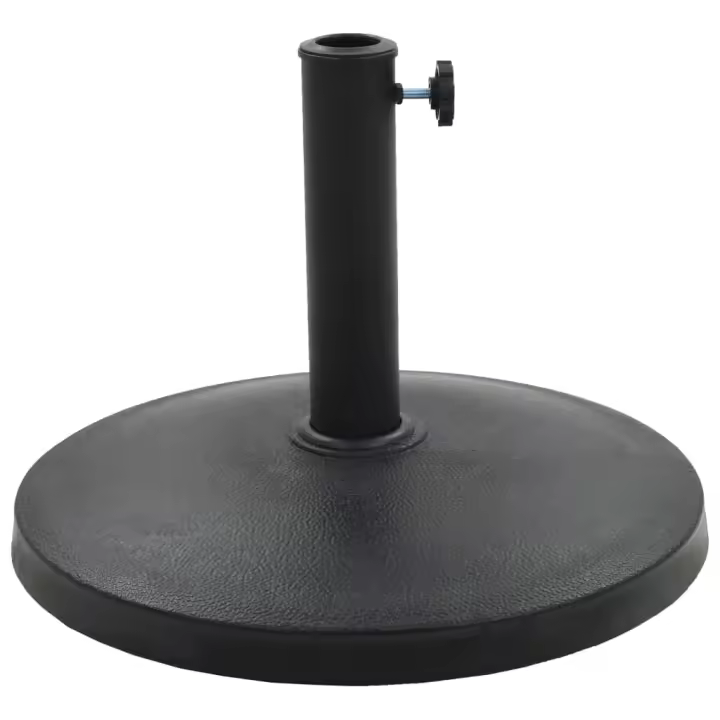 Base de Sombrilla Redonda de poliresina Negra 10 kg - 1