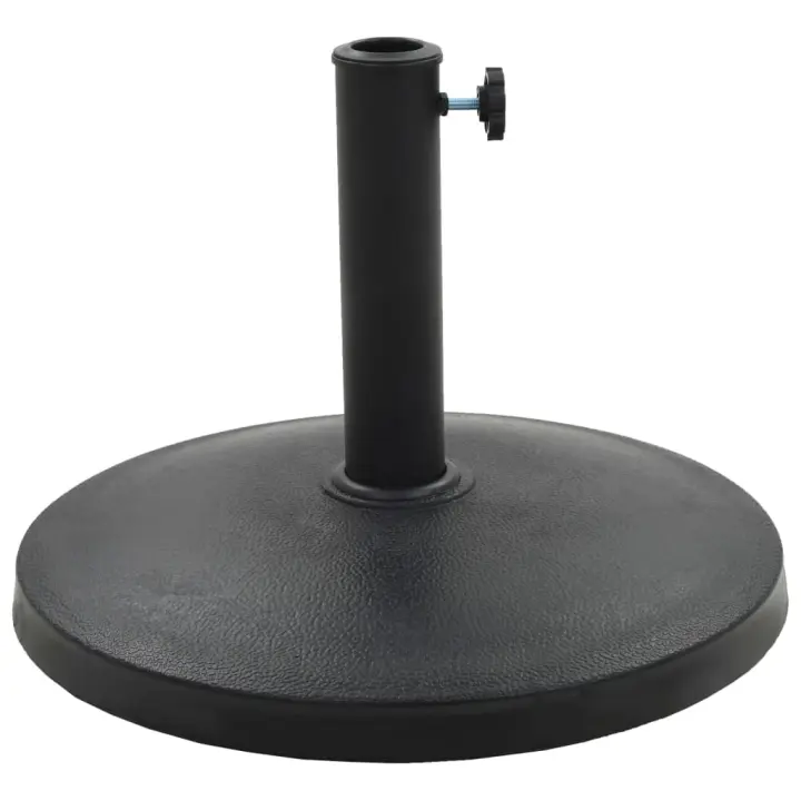 Base de Sombrilla Redonda de poliresina Negra 10 kg - 1