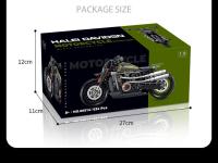 Bloques De Construcción Técnicos Clásicos Para Motocicleta Juguete De Montaje De Motocicleta Duke Harleys Locomotora Carril Racer Para Niños Regalo - details 7