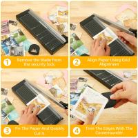 Mini Cortadora De Papel Guillotine Precisa Capacidad De 8 Hojas Máquina De Corte Para Escritorio A4 Para Cortar Papel Kraft - details 2