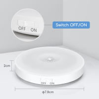 Aigostar 2 Piezas 6500K Luz Nocturna Magnética LED con Sensor de Movimiento, Luz Armario Adhesiva USB Recargable, 0.5W Luz Noche para Habitación, Pasillo, Cocina, Escaleras - details 1