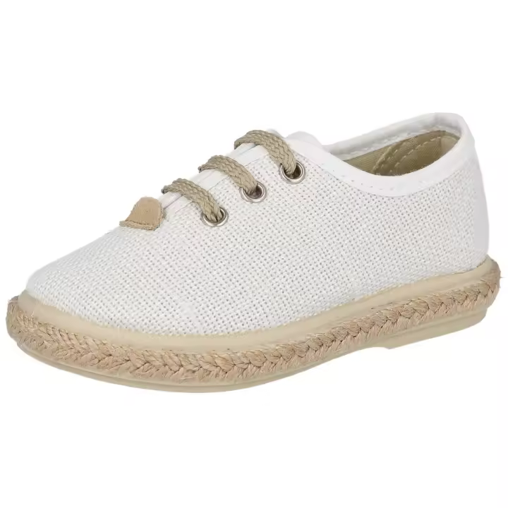 Zapatos de Lona L&R Shoes Mdvul1000-Lc para niños en color blanco - 1