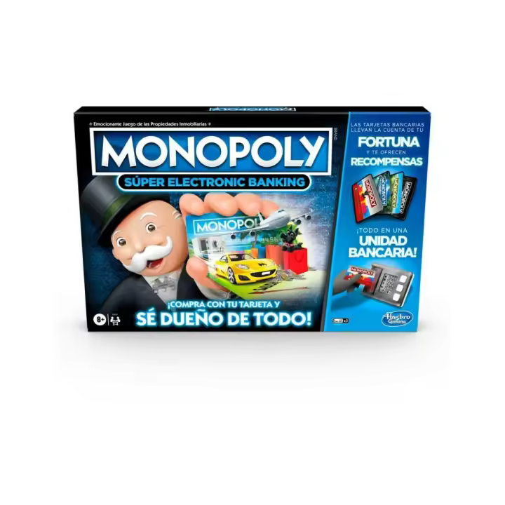 Monopoly Súper Electronic Banking Hasbro E8978 Juguetes HASBRO - 1