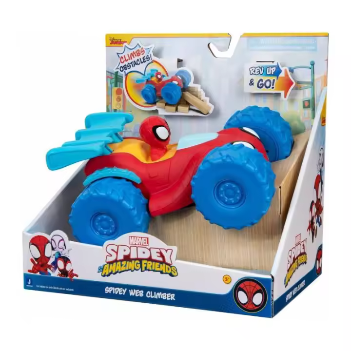 Hasbro Spiderman Vehículo Coche Escalador de Telarañas Motor de Aceleración - 1