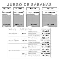 Aicasa - Juego de Sábanas, Set de Sabanas con 3 Piezas, Sábana Bajera Ajustable, Sábana Encimera y Funda de Almohada Larga, 3 Piezas, 100% Poliéster,Hipoalergénicas, Modelos Lisos para Cama 90/105/135/150cm - details 1