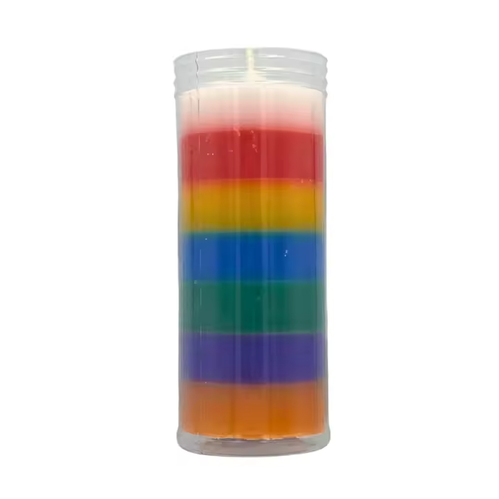 VELÓN DE LOS 7 COLORES DE 15x6cm (3 DÍAS DE DURACIÓN) - Regalo Perfecto - 1