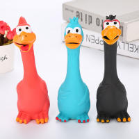 Juguete De Ruido Para Perros Squeak Chicken Durable De Goma Resistente Al Masticado Juguete Para Librar El Sonido De Pollo Para Mascotas - details 0
