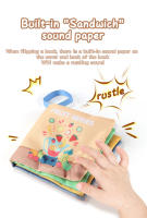 Libros De Tela Suaves Para Bebés Juegos Educativos De Aprendizaje Temprano Montessori Con Toque 3D Y Contraste Alto Juguetes Sensoriales Para Niños - details 4