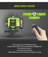 16 Lines 4D Laser Level 360°Self-leveling Horizontal and Vertical Cross Super Powerful Green Laser Beams 4800mAh Laser Level - details 4