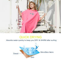 Poncho De Playa Con Capucha Para Adultos Toalla De Natación Con Capucha Microfibra Toalla De Baño Para Cambio Rápido Después De La Natación O Uso En La Playa - details 6