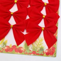 Adornos Para Árbol De Navidad Pack De 12 Colgantes Pequeños Con Cuentas De Navidad Material De Poliéster Tamaño 5.5x6CM - details 12