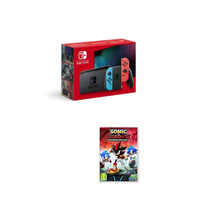Pack Nintendo Switch Consola Azul/Rojo Neon +  Sonic X Shadow Generations - 1