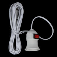 Soporte De Bombilla Con Interruptor E27 2.5/4M Cable Plug-in Para Lámpara Colgante Estilo Americano Portátil Base De Luz 1PC - details 1