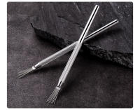 Herramienta De Dibujar Uñas Multifuncional Con Siete Pines Brooma Herramienta De Textura Para Pintura De Uñas DIY Pluma Bendecida De Pavo Real - details 9