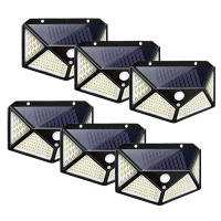 Iluminación Solar Exterior 100LEDs Luz De Pared Para Jardín Y Patio Iluminación Guida Del Hogar Super Brillante Instalación Auto-Contenida - details 10